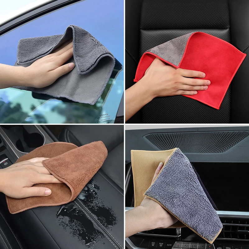 Motorcycle Wash Towel Microfiber Suede Cleaning Rag Cloth For Vespa Piaggio GTS GTV LX 60 125 250 300 PX 200 GTS300 Primavera