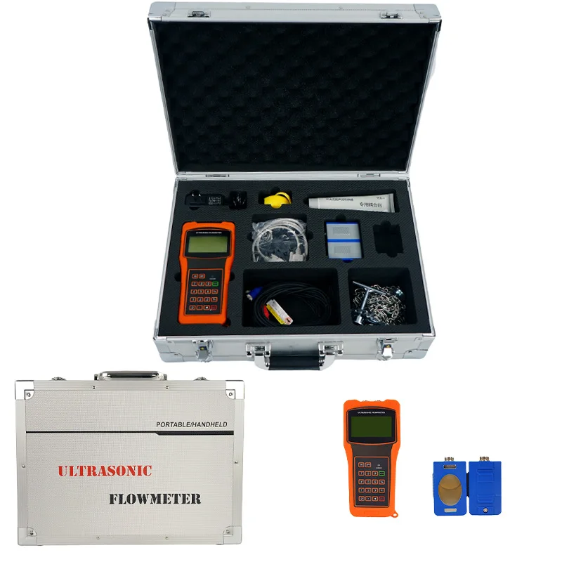 Portable Handheld Ultrasonic Flow Meter 4-20ma Water Doppler for DN15-DN6000 Flow Measurement