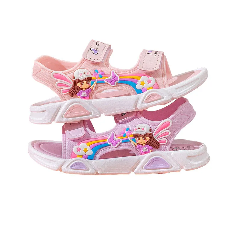 Sandalias Kid Sandals 2023 Summer New Soft Soles Princess Shoes Cute Sandals for Girl Kid Shoes Beach Shoe Girl Shoes босоножки