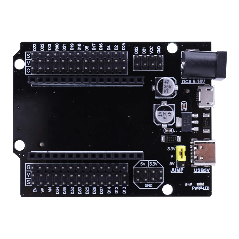 ESP32 ESP32S Shield Development Board 2.4 GHz DEVKIT V1 Power Supply Panel WIFI+Bluetooth-Compatible 2 in 1 Dual-core CPU