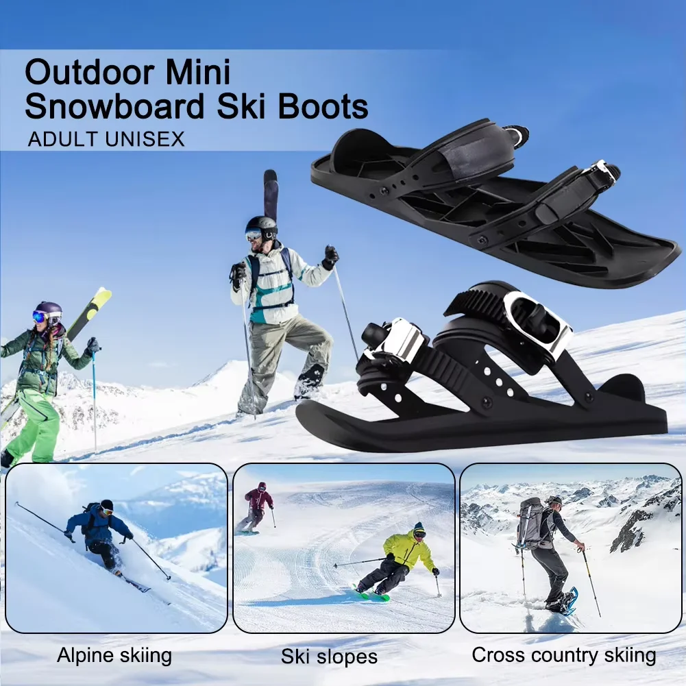 Mini Skis Snowblades for Snow Skis for Winter Shoes Short Snowskates Snowblades Skiboards Portable&Light Ski-shoes Outdoor Sport