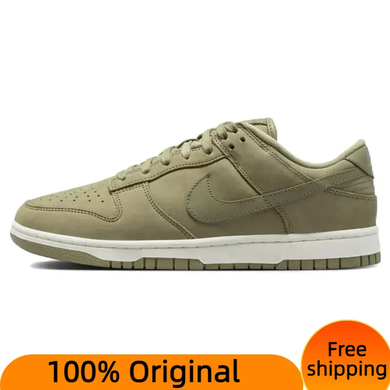 

Женские кроссовки Nike Dunk Low PRM, нейтральные, оливковые