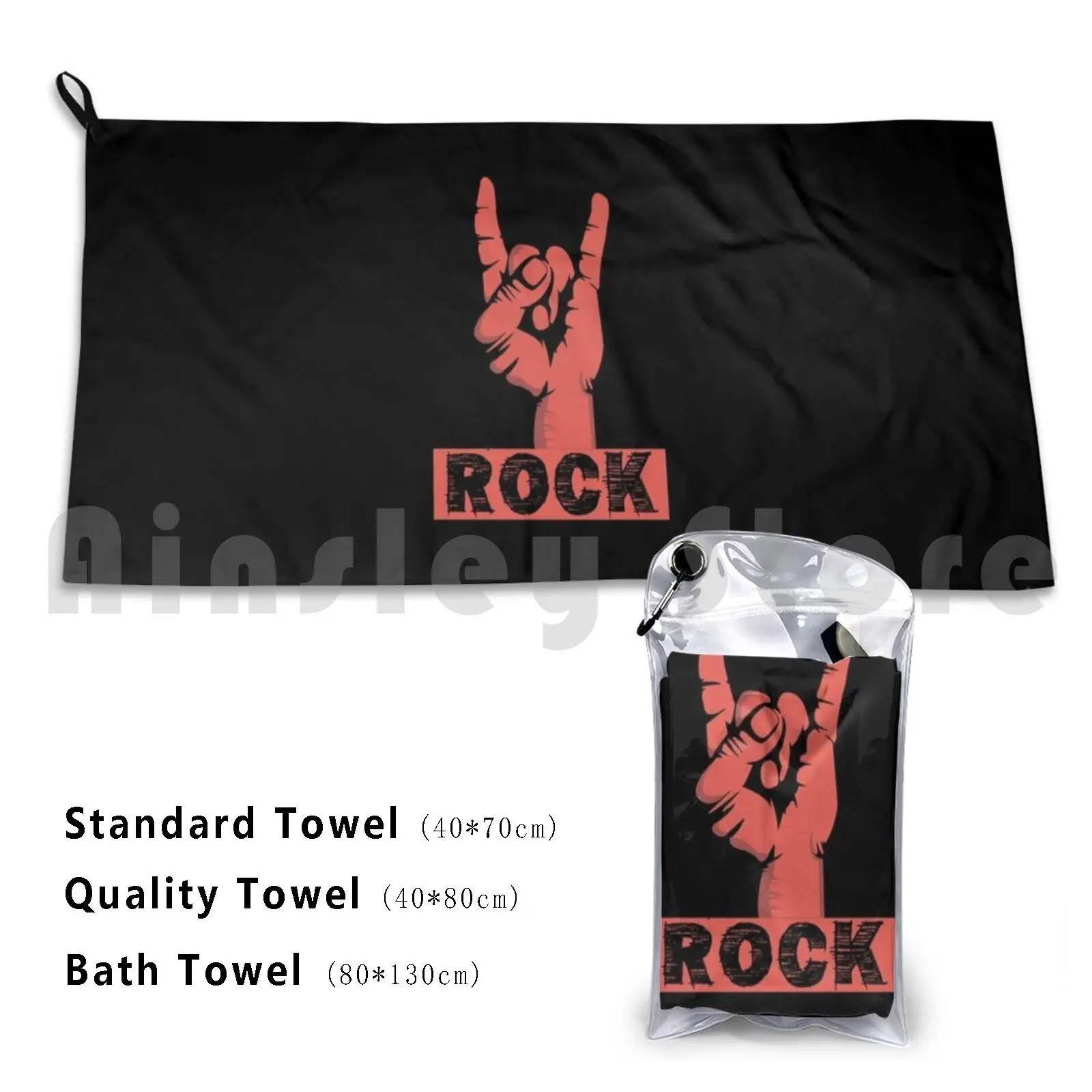 Music Custom Towel Bath Towel Kids Black Man Women Music Bands Rock T Short Roll Stone