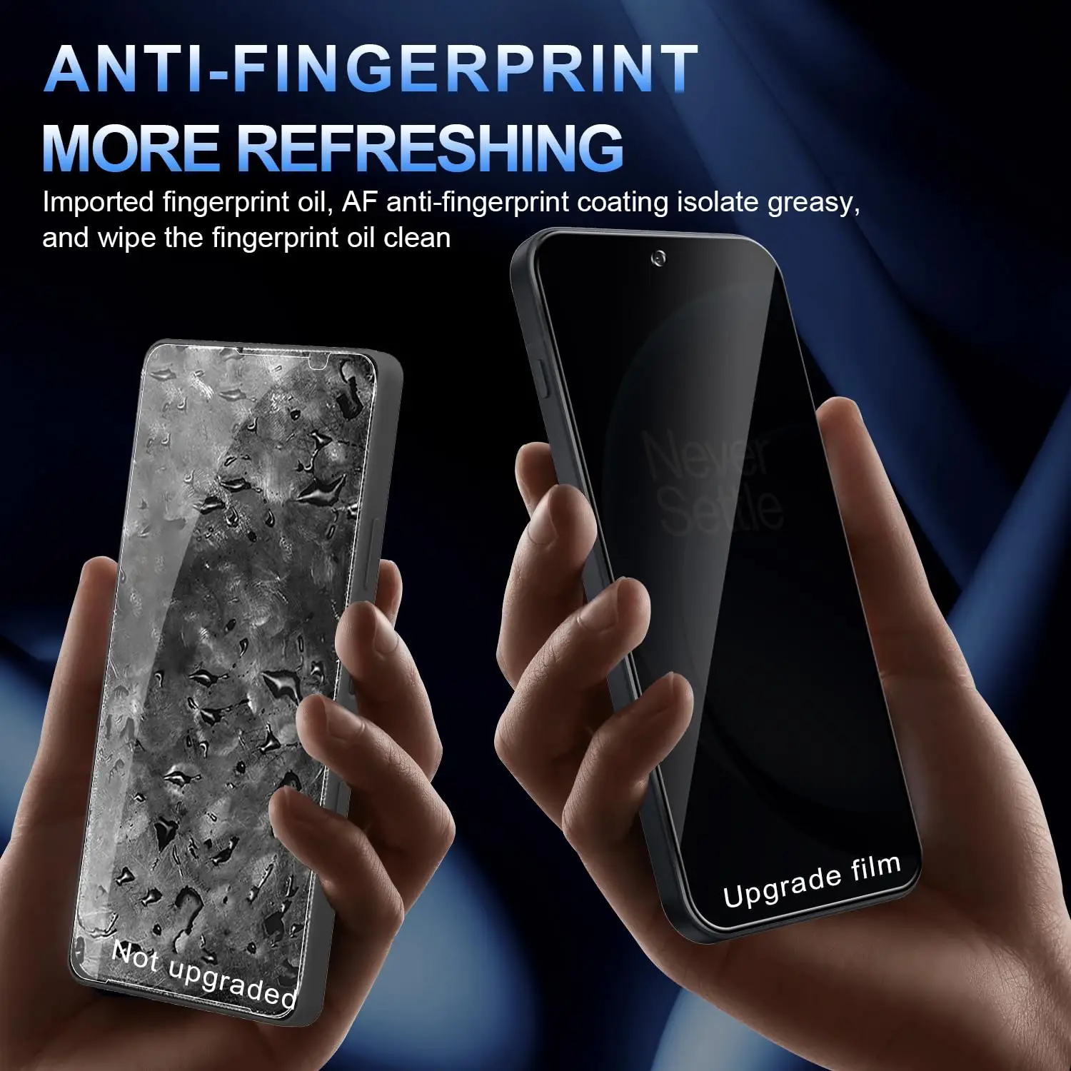 Anti-Spionage-Displayschutzfolie für OnePlus 15 6,78 Zoll, gehärtetes Glas, Blickschutz, kratzfest, 9H, case-freundlich, hochwertiges Aluminium – Detail 6