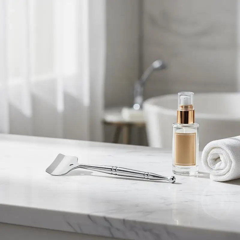 Double-headed Acupuncture Pen 1PCS Facial Reflexology Tool Rustproof Stainless Steel for Personal Skincare Massage Relaxation