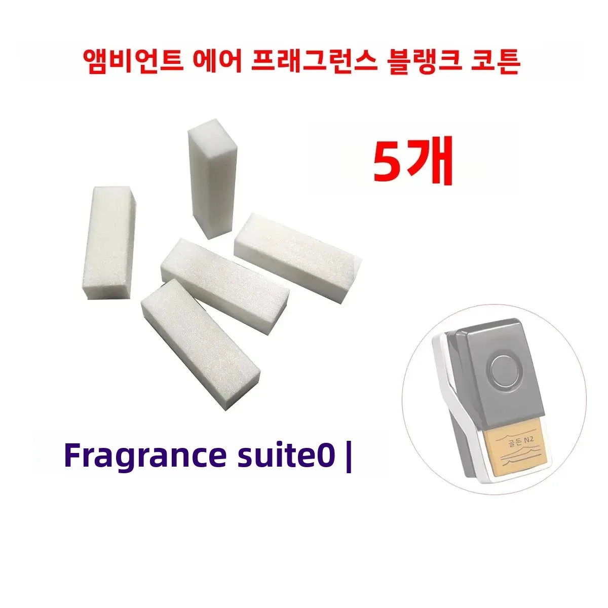 5pcs Premium Blank Cotton Pads for BMW Ambient Air Fragrance - Fits G30 G11 X3-X7 3/5/7 Series