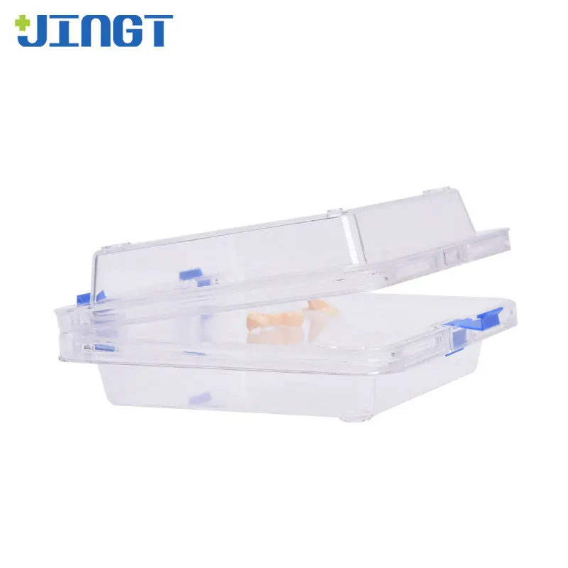 

JINGT Dental Membrane Box Plastic Denture Small Flexible Clear Film Teeth Elastic Transparent Dental Storage Box