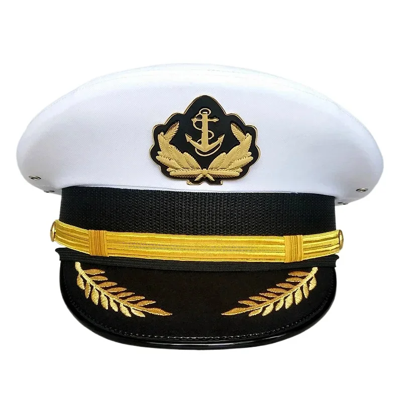 US Naval Cap Cadet Hat Marines Militar Accessories Captain Hat