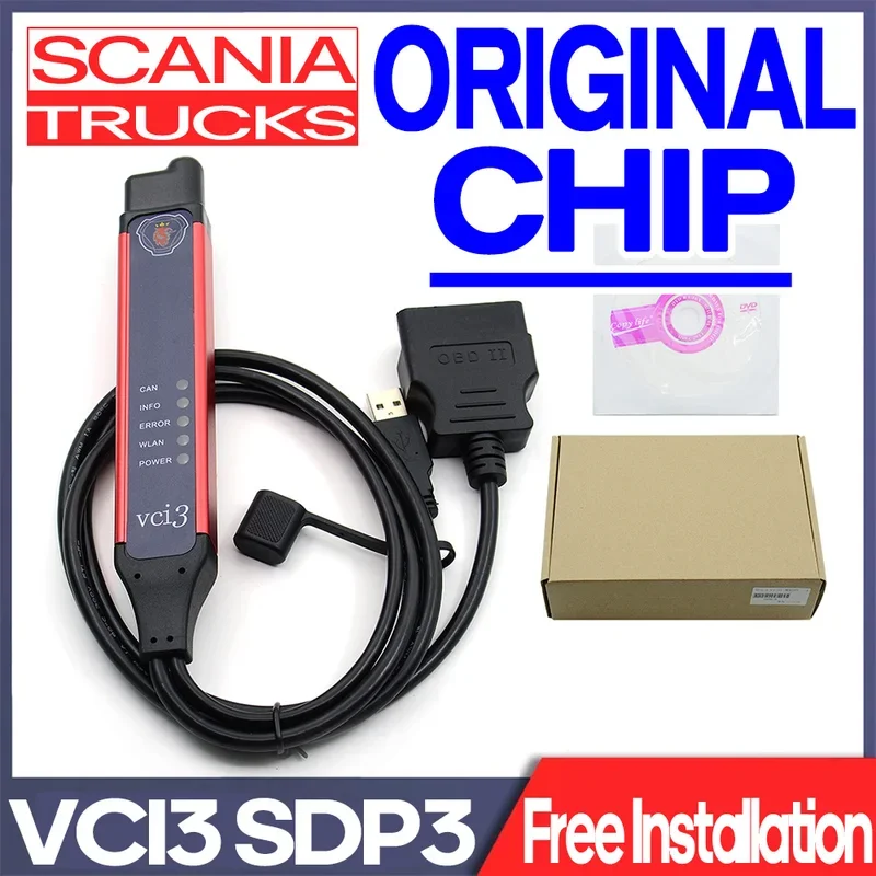 [Hot SELLING] SDP3 VCI3 SCAN Trucks Heavy Duty Diagnostics AUTO COM OBDII Scanner for Scania VCI3 Tools