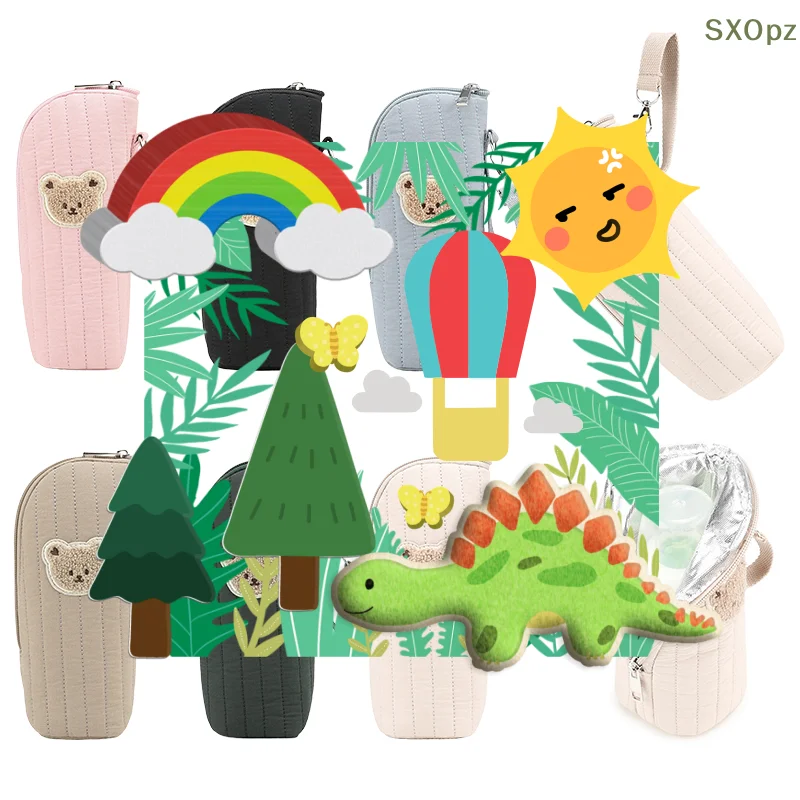 

Изолированная сумка для детских бутылочек, очаровательный медвежонок, термодержатель для детских бутылочек, сумка для перевозки грудного молока, легко чистится