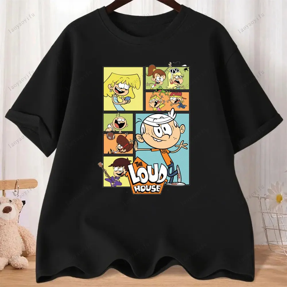 

The Loud House T Shirt The Loud House Cartoons Men T Shirt Short-sleeve Round Neck Regular Fit clothes Comfortable tops
