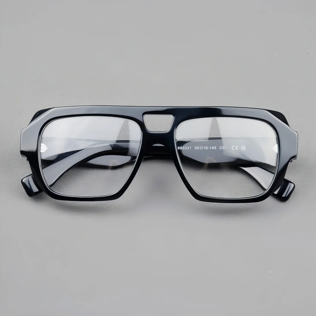 

New Retro Acetate Glass Men Eyeglasses Frame With Anti Blue Light Prescription Reading Glasses Lens Women Myopia Eyeglass Frame