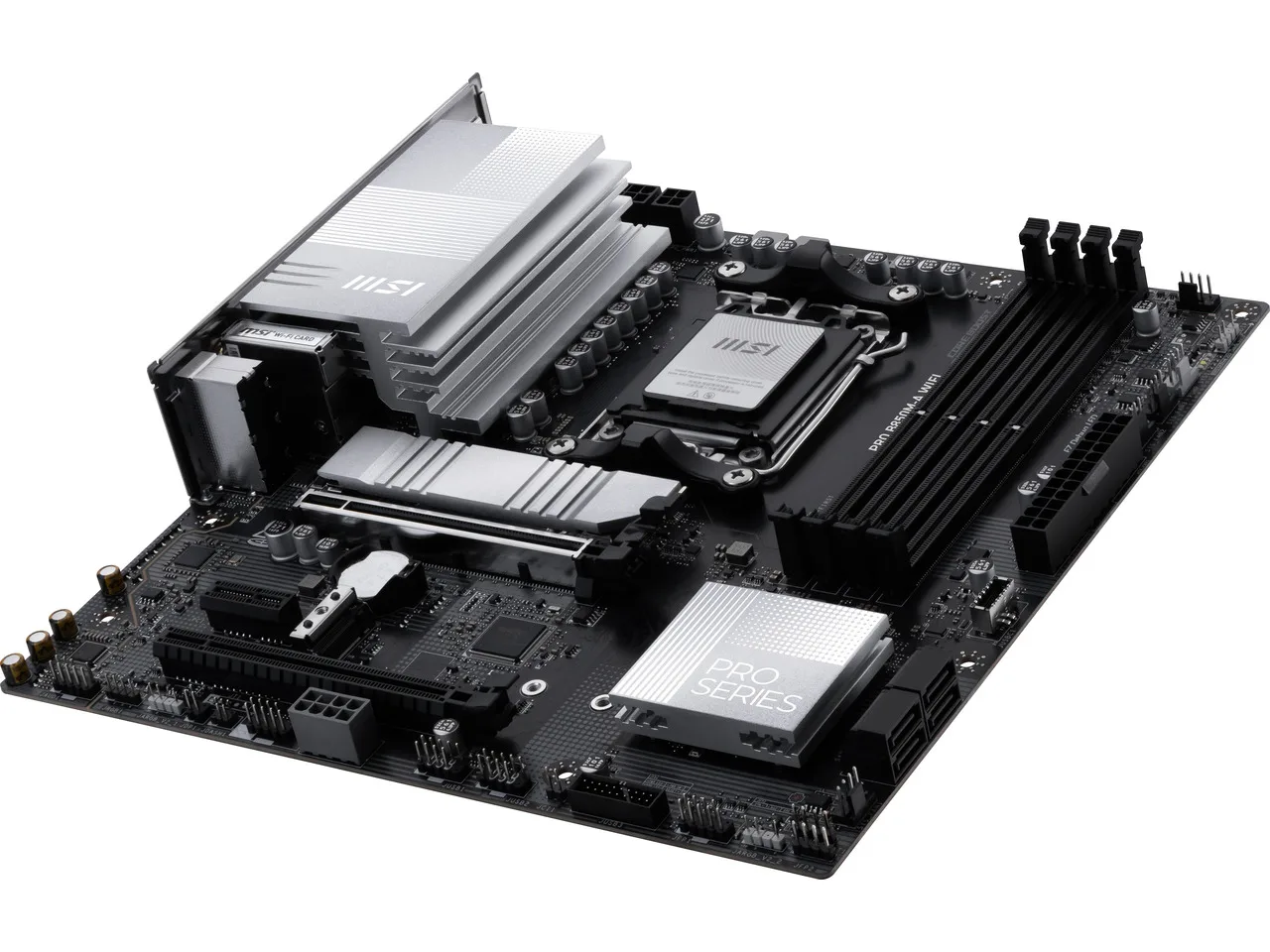 MSI PRO B850M-A WIFI AM5 , Wi-FI 7, 5G LAN, SATA 6Gbps, Bluetooth 5.4, double M.2 support,Micro ATX AMD Motherboard