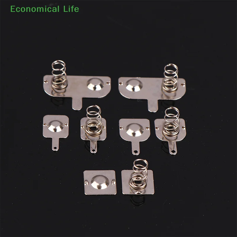 10Pcs Spring Sheet Contact Sheet AA Battery Box Positive And Negative Sheets 0.3MM Iron+Nickel Plating AA Battery Spring