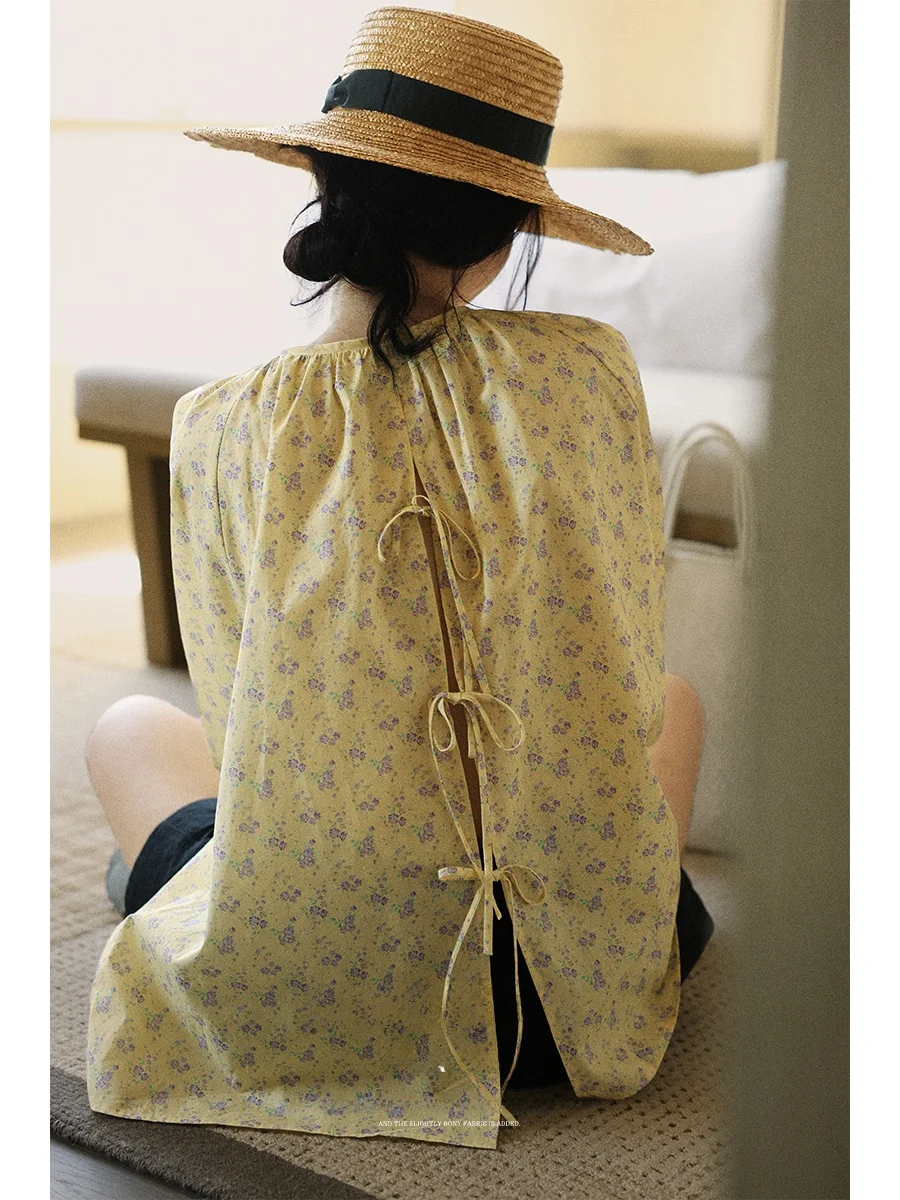 

Lalaglow Women's Loose Fit Floral Print Sun Protection irt Cotton Long Sve round Ne Pullover Spring Summer Top