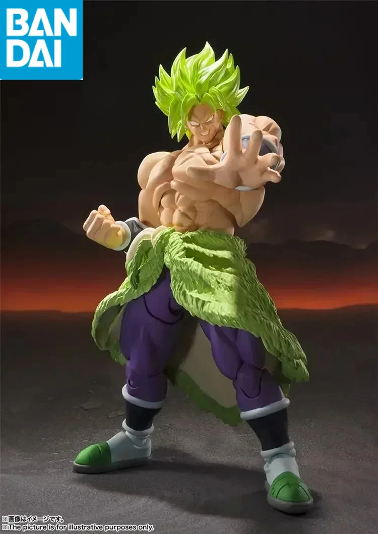 

Bandai S.H.Figuarts SHF Театральная версия Super Saiyan Broly Полномощная модель игрушки Подарочные фигурки героев