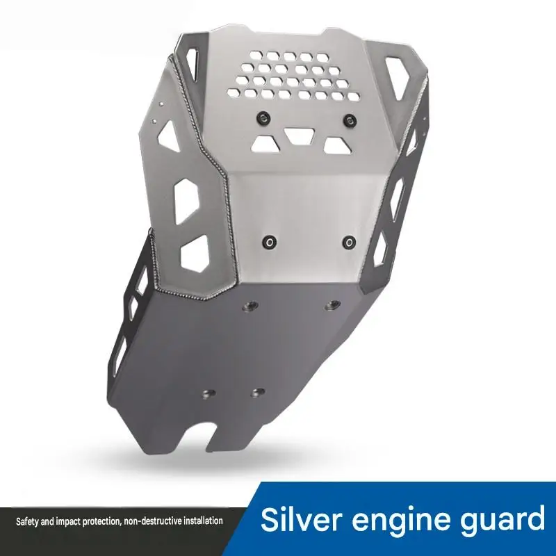 For KTM 1290 ADV S R Motorcycle Off-Road Aluminum Engine Guard Wear Resistant Anti-Collision Hollow Cutout Chassis Shield Kit
