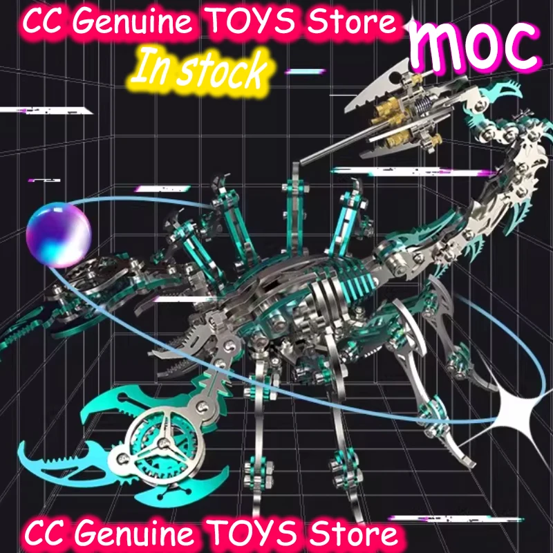 

3D-пазл из металла в виде скорпиона, механическая сборная модель из нержавеющей стали, высокая сложность, конструктор для взрослых, подарок для любителей хобби