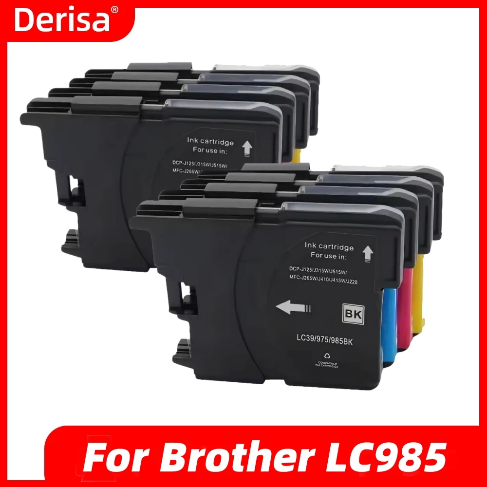 2set for Compatible brother LC975 LC39 LC985 Ink cartridge for MFC-J410/415W/J220/J265W DCP-J125/J315W/J515W printer cartridge