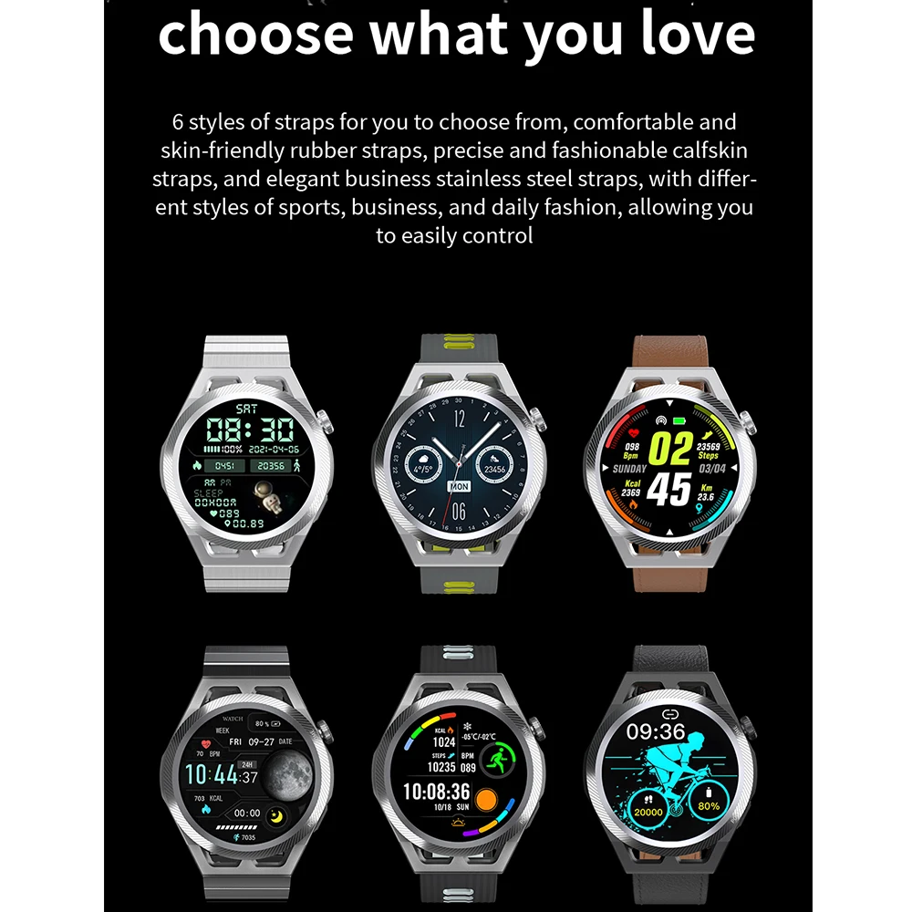 AI Voice Smart Watch para homens e mulheres Smartwatch com Blue Tooth Call Rastreador de sono e fitness Pulseira de pressão arterial e monitor de oxigênio