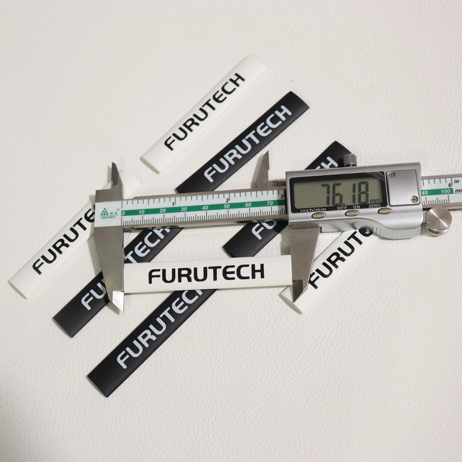 أنبوب انكماش حراري عازل بشعار Furutech-أبيض وأسود ، كابل صوت ذاتي الصنع ، أنبوب انكماش سلكي مكبر صوت ، قطر 5-14 ، عالي الجودة