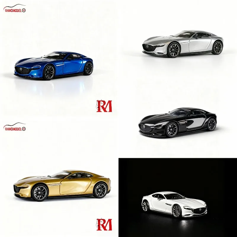 

Модель Rhino 1:64, Mazda Concept Vision, концептуальный автомобиль, литая под давлением модель автомобиля из сплава, игрушка для мальчиков, коллекционное украшение для взрослых.