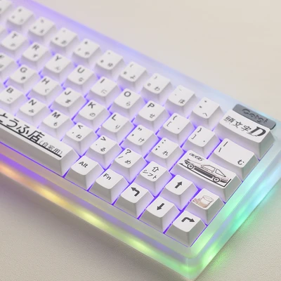 Ae86 inicial tofu keycaps cereja perfil pbt alta qualidade grosso adequado para a maioria de layout de teclado mecânico