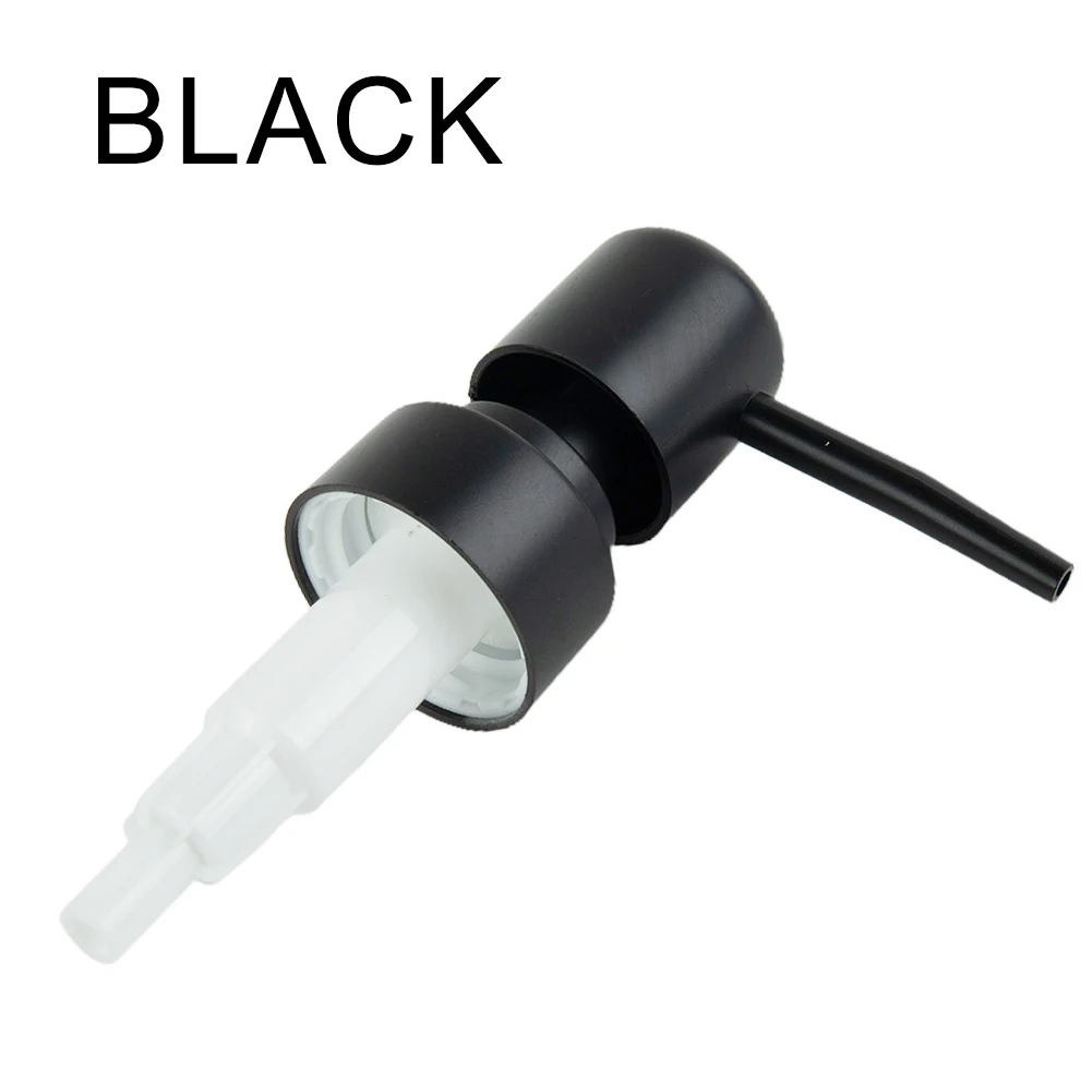 Tube Pump Head Bathroom Parts 15cm Tube Length 1PCS 9cm Length ABS Black Gold Pearl Gold Silver For 28/400 Thread