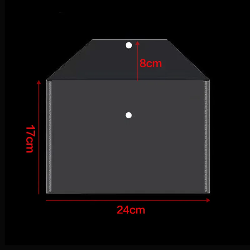 A5 Folder Bag 10-50Pcs Transparent Plastic Water Resistant File Holder File Paper Office Supplies Documents Sheet Protectors