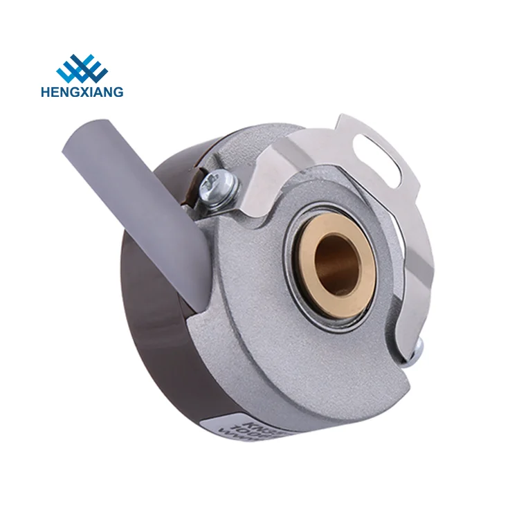 HENGXIANG-KN35 Incremental Magnetic Hollow Encoder 9 Inches 1000-14400p/r Phase A/B/Z/U/V/W Spring Mount