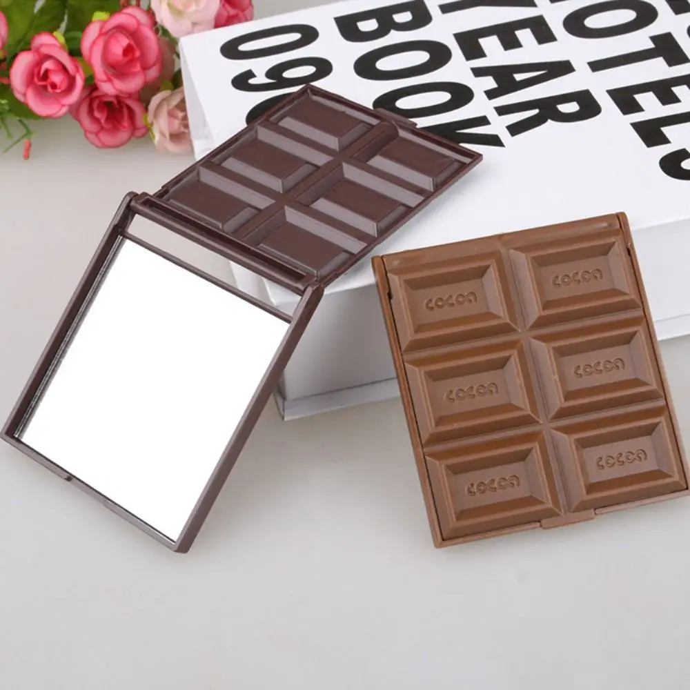 

Eyelash Extension Decorative Chocolate Mirror Chocolate Shaped Square Portable Mirror Kawaii Travel Size Vanity Mirror Women