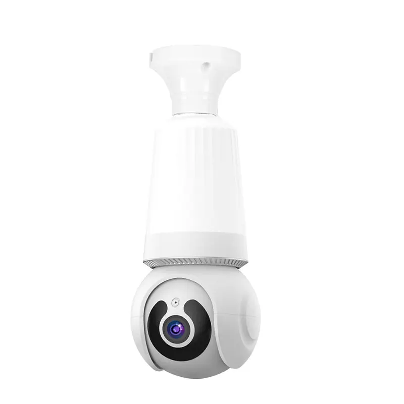 3MP 1296p V380Pro Night Lamp E27 Full Color Wireless PTZ IP Dome Camera AI Humanoid Detection Home Security CCTV Baby Monitor