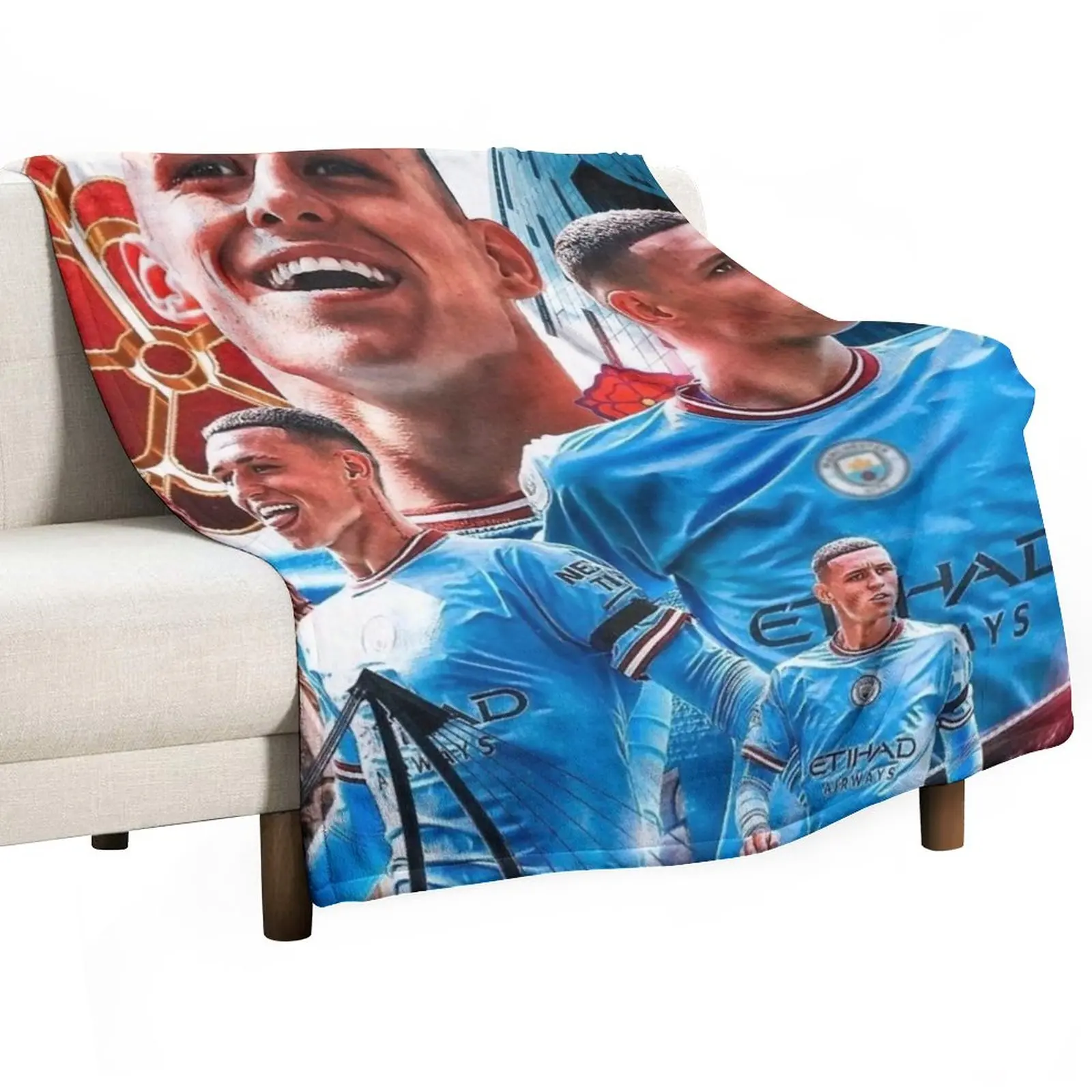 

PHIL FODEN  Throw Blanket Winter bed blankets Luxury Designer Blanket Summer Blanket