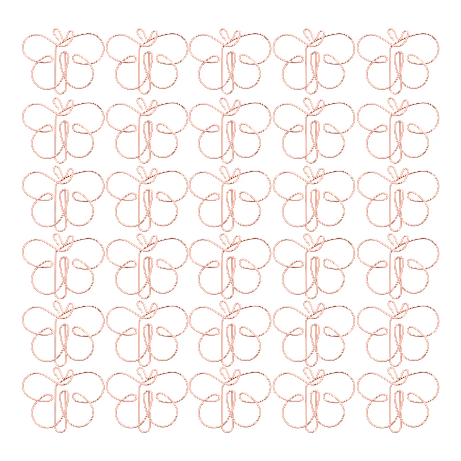 

30Pcs Creative Butterfly Paper Clips Office Clips Metal Strong Grip Bookmarks for Journals File Document Organization