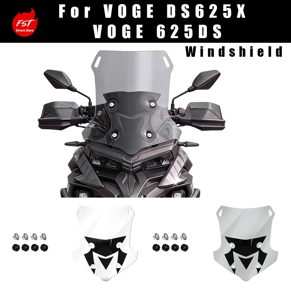 Fits VOGE DS625X, Tall & Wide Front Windshield, Deflector Fairing for Modification