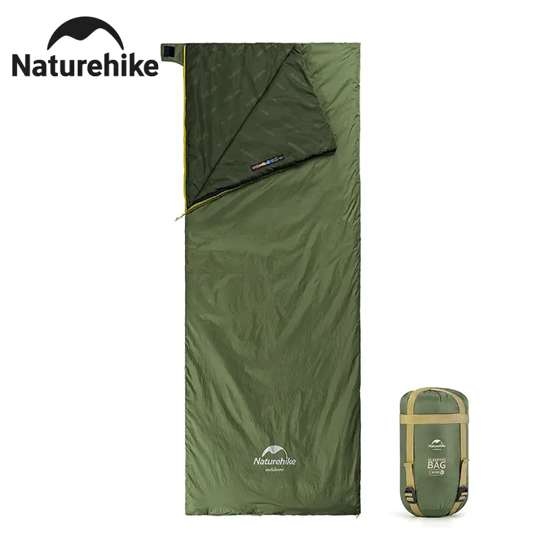 كيس نوم Naturehike lw180 خفيف الوزن من القطن لفصل الربيع والصيف مناسب للمشي والتخييم في الهواء الطلق