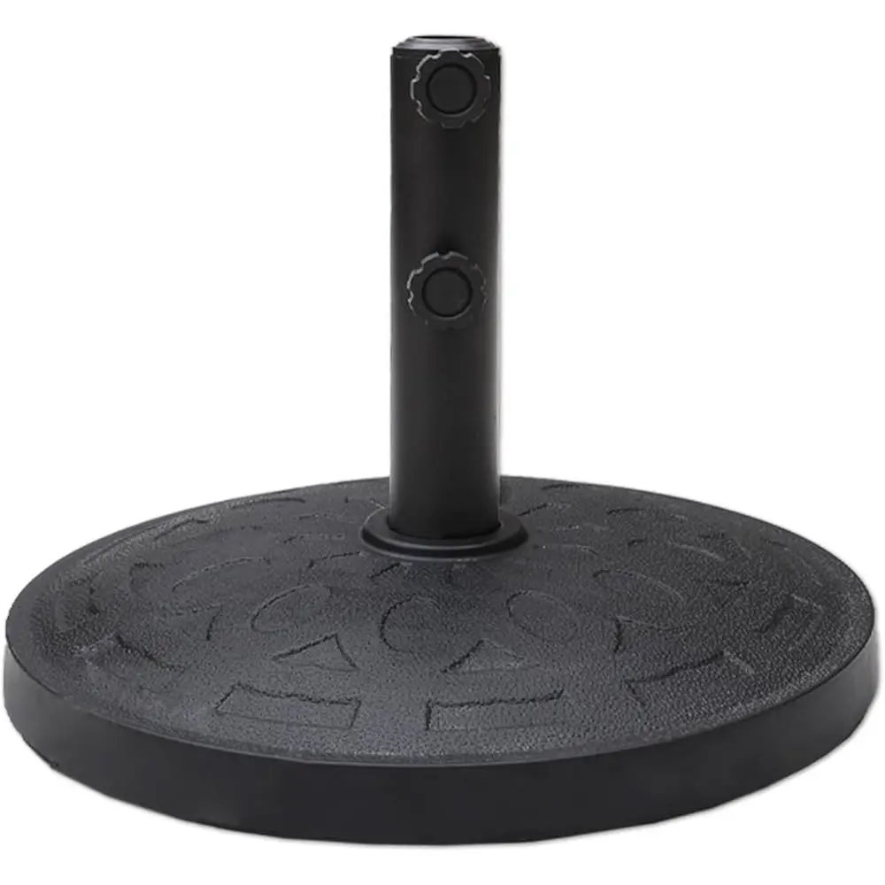 

31 Lb Heavy Duty Round Patio Base Stand For Outdoor Market Table Umbrella, Black