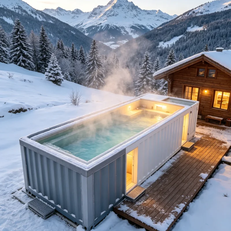 Hot Tub - 5.8 M Luxury Rectangular Outdoor Hot