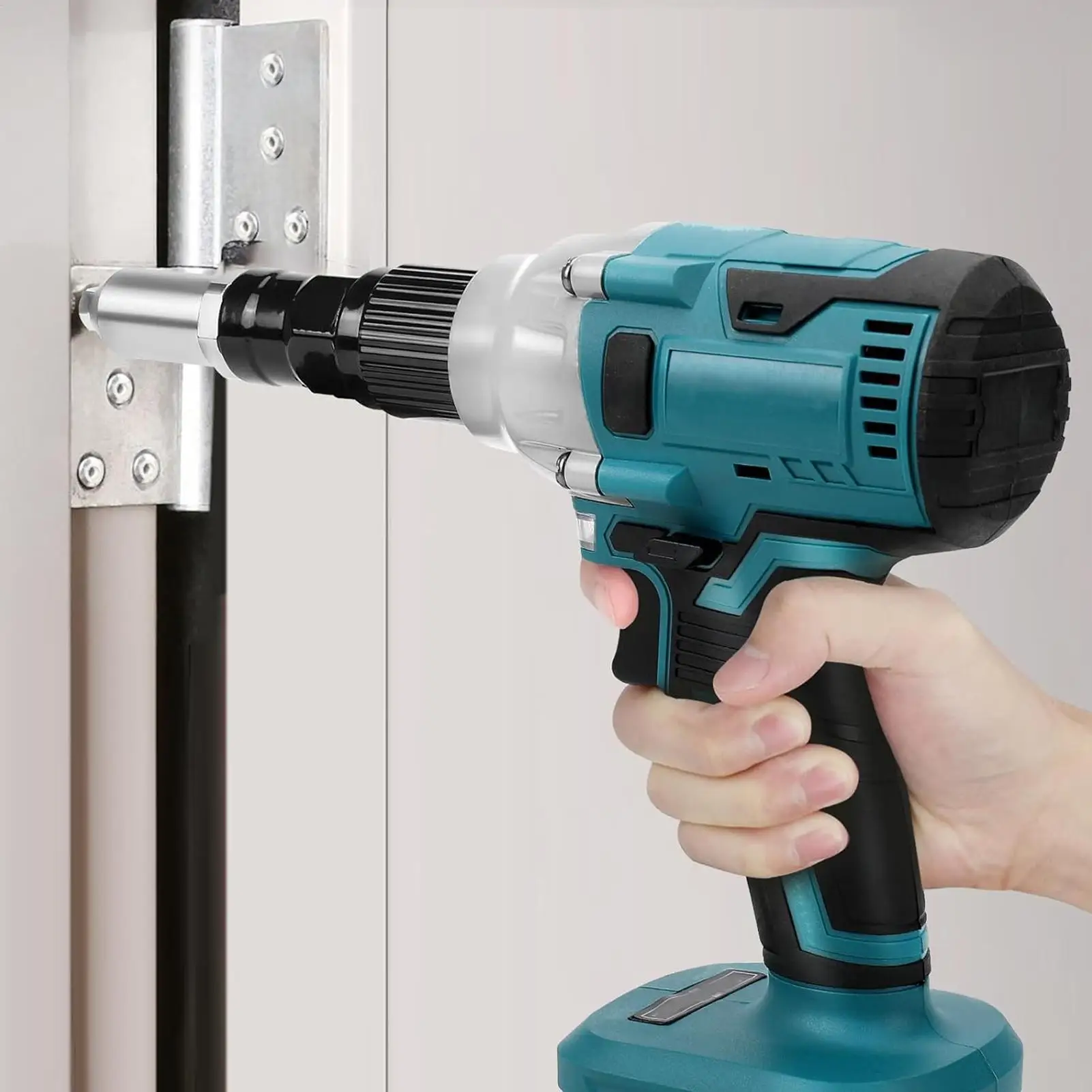 Klinknageladapter Elektrisch boorgereedschap Ergonomische handgreep Klinknageladapterset voor industrie Garage Reparatie Onderhoud Workshop