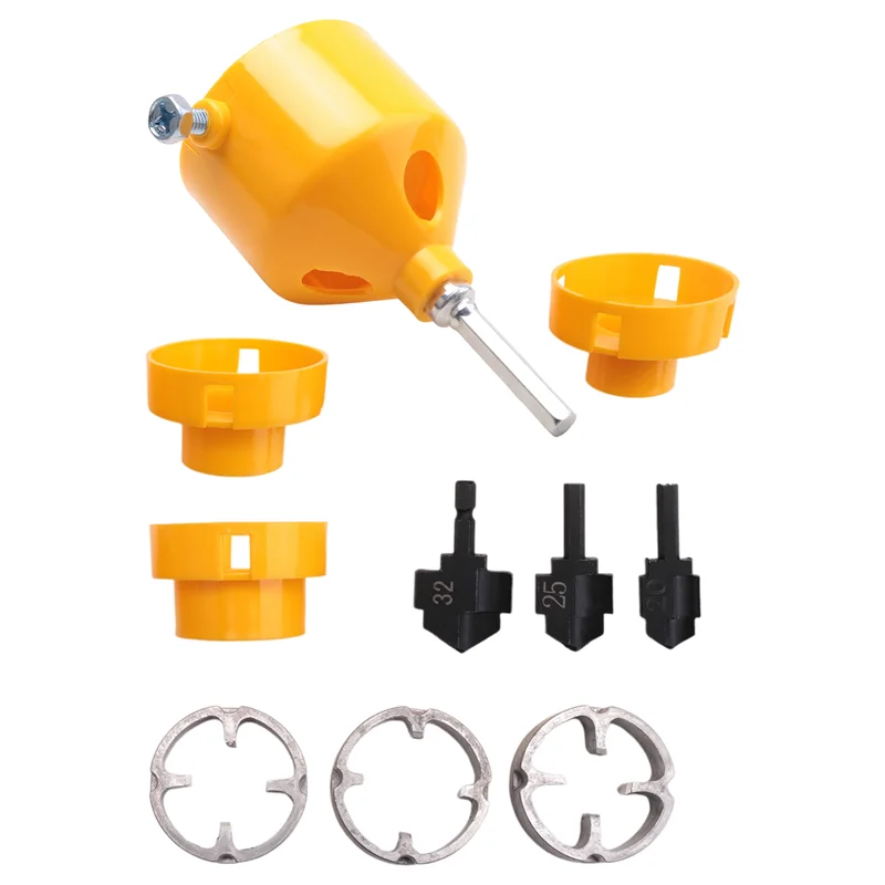 GTBL PPR Mata Bor Pipa Threader Kit Alat Pipa dengan Pipa PVC Threader Pipa Plastik Bulat Die Set Alat Perbaikan Pipa