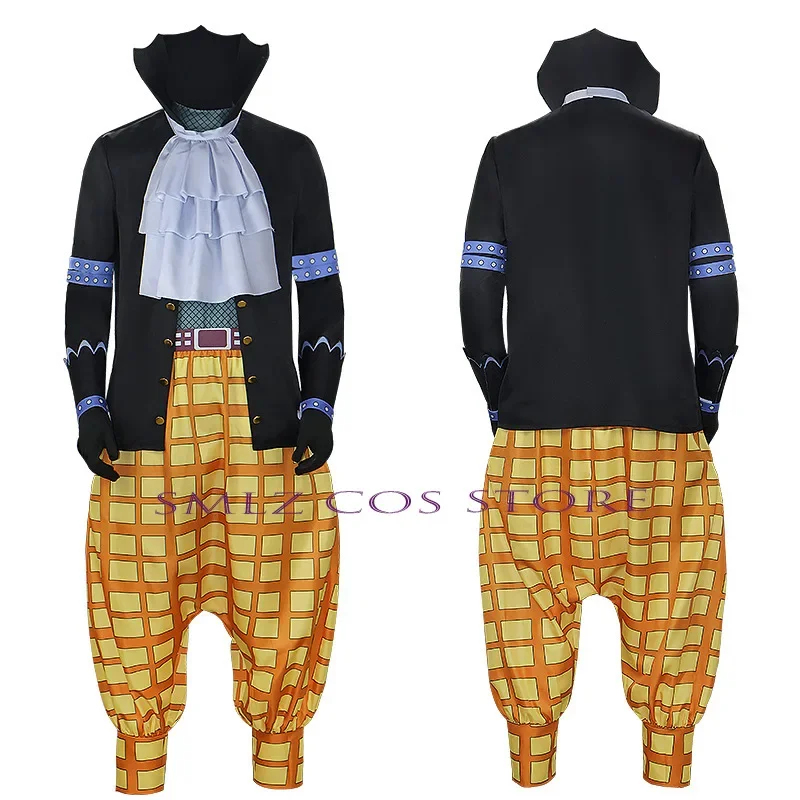 Disfraz de Anime Gekko Moria para hombre, abrigo, pantalones, uniforme Oka Shichibukai Moria, traje de fiesta de Carnaval y Halloween para hombre