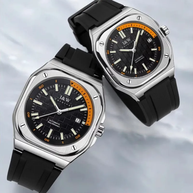 Reloj Hombre CARNIVAL Mechanical Couple Watch for Men Women Brand Luxury Automatic Wrist Watch 50M Waterproof Relogio Masculino