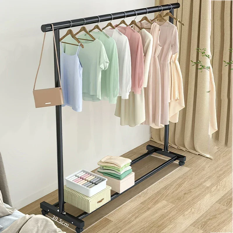 Bedroom Library Clothing Rack Hanger Nordic Modern Clothing Rack Standing Moveis Para Casa Storage Shelves Racks LQQ35XP