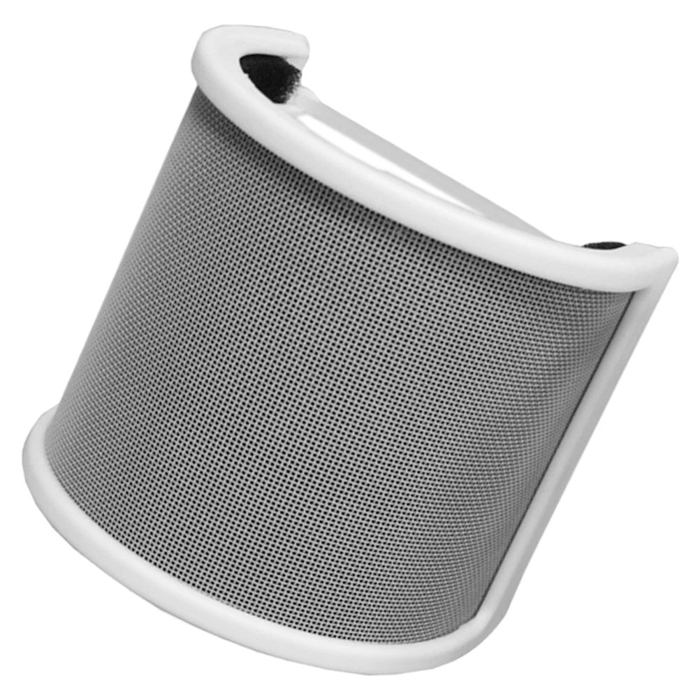 U Shaped Mic Windscreen Cover Pop Filter Noise Reduction Holder for Microphones White Sponge Easy Installation - Image 5