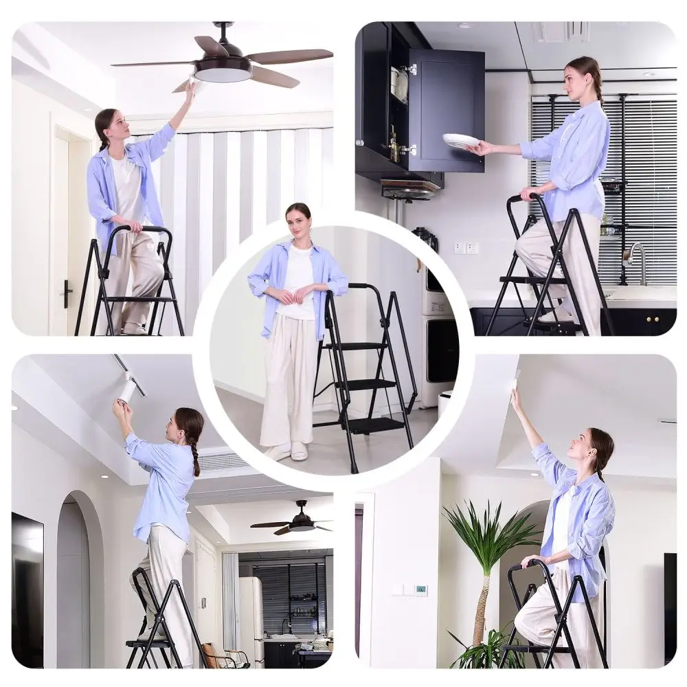 4-Step 5-Step Vouwladder Hoge Trap Voor Huis Opvouwbare Huis Ladder Huishoudelijke Keuken Opstap Ladder Vouwtrap