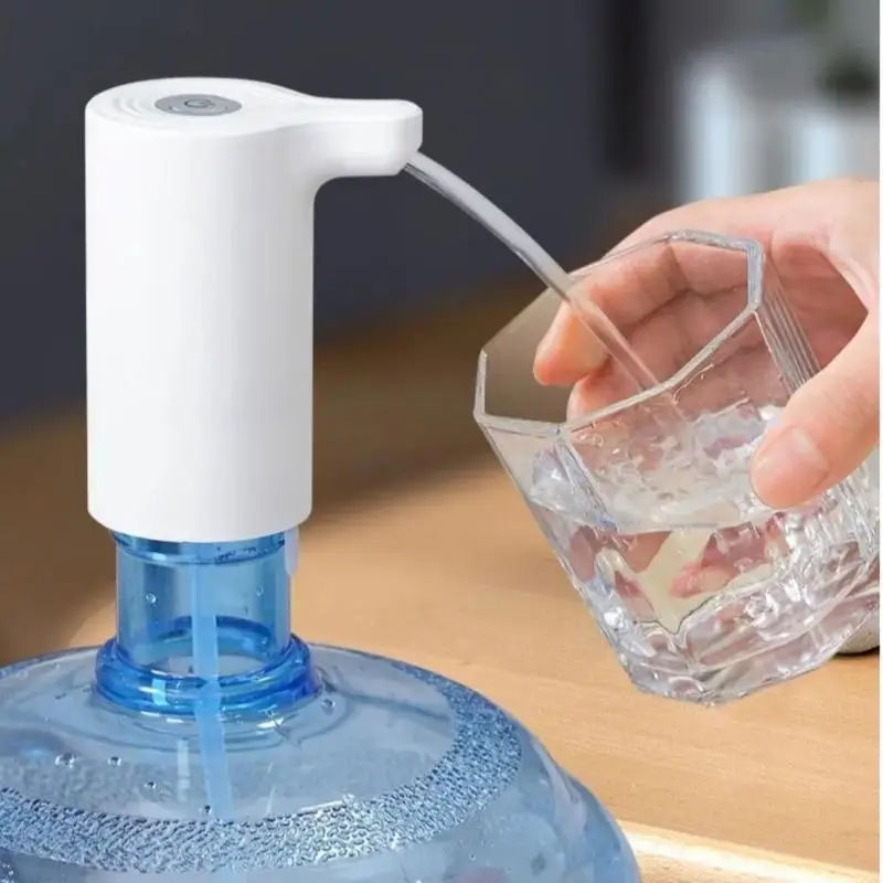 1Set USB Charging Automatic Water Bottle Pump Leak Proof Smart Electric Drinking Pump Office Desk Gadget