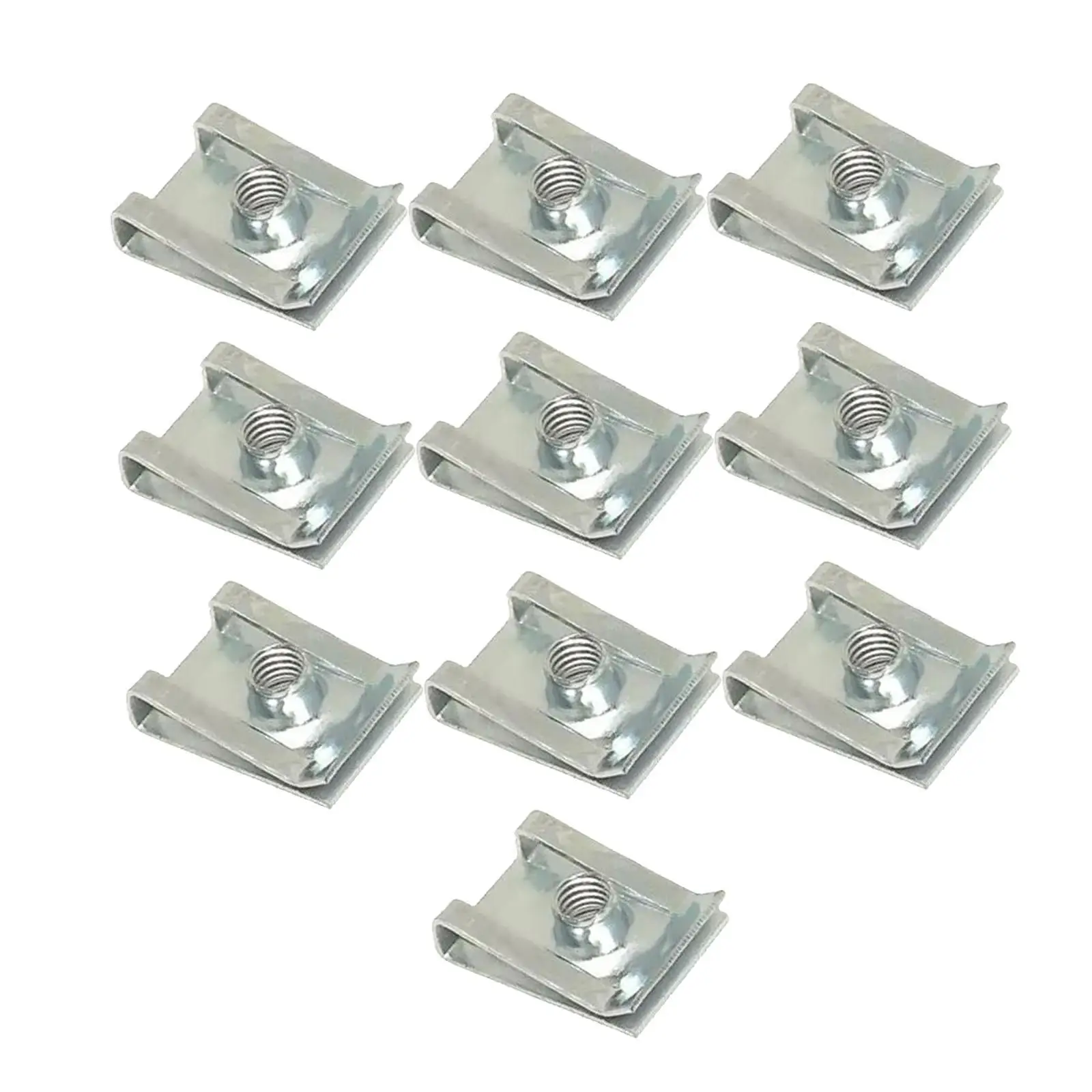 10Pcs Auto Car U Clip Spare Parts Easy Installation U Type Car Fastener Clips for Automobile Bumper Motorcycle Auto Engine