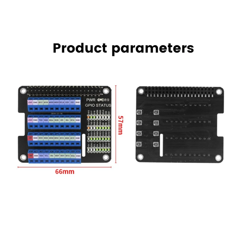 Para raspberry pi gpio placa de extensão terminal chapéu para raspberry pi 2b/3b/3b +/4b/zero/zero w módulo interface gpio