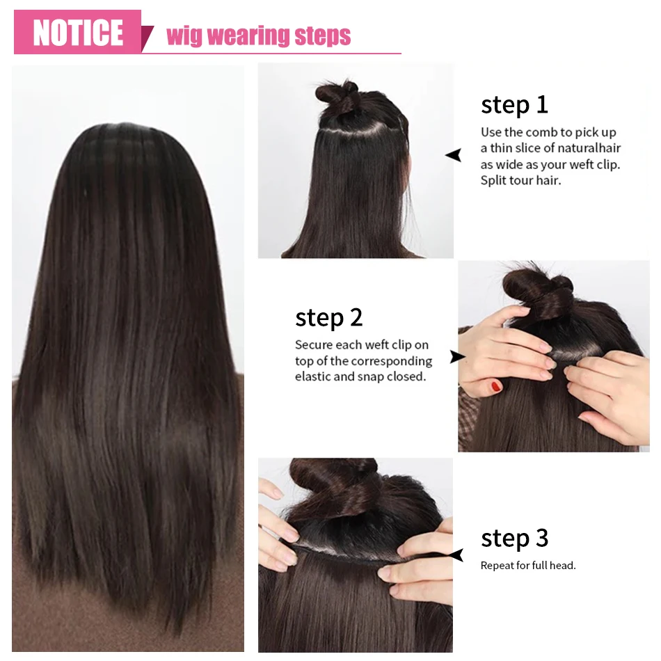 Włosy doczepiane Clip in ludzkie włosy proste włosy 100% prawdziwy brazylijski Remy naturalny ludzki włos 14 "-28" klips na 80G-140G