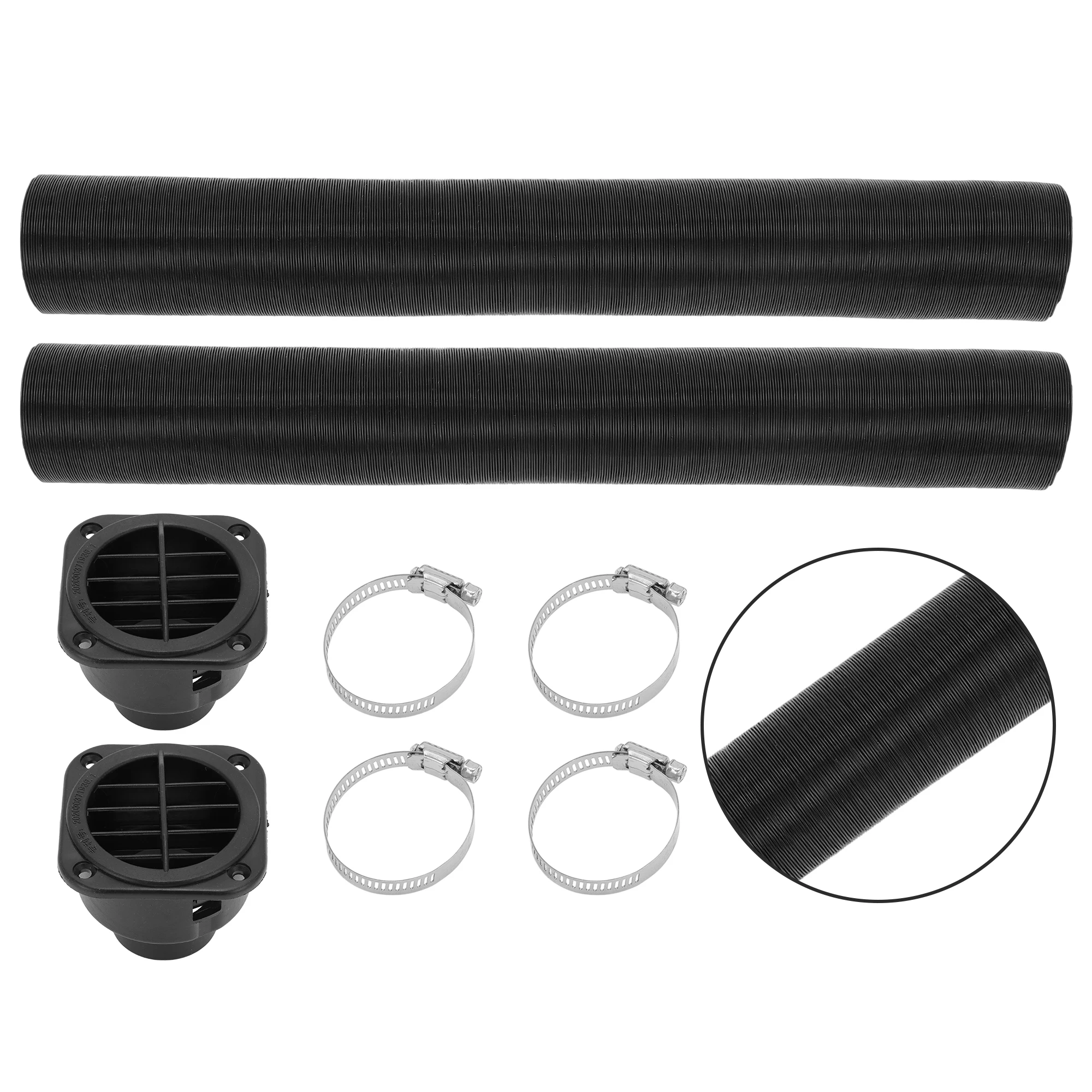 

UXCELL Автомобиль Грузовик RV Автобус Ван Автомобильный нагреватель Канальный шланг Набор шлангов с отопительной трубой Воздухоотводчик Выпускная крышка Зажим 42 мм ID 100 см Макс. l